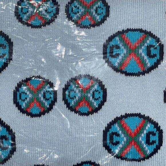 Cross Colours Beanie & Scarf Set — Logo Knit Light Blue — NWT Sealed Giftable - Picture 8 of 10
